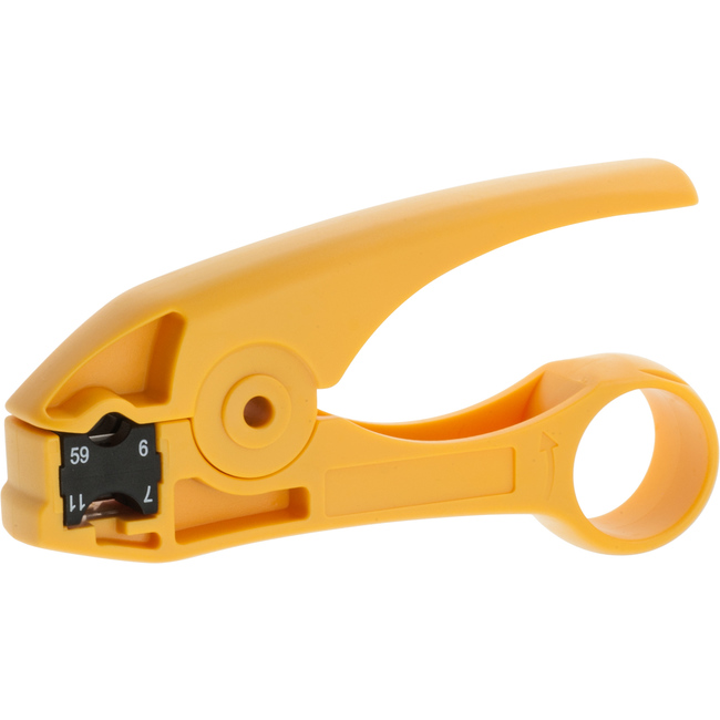 2 Blade Coaxial Cable Stripper Yellow