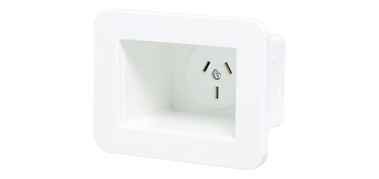 Recessed Single Appliance Outlet