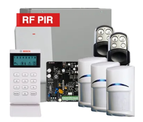 BOSCH, Solution 3000, Wireless Alarm kit, Includes 3x RFPR-12 Wireless PIR detectors, B810 Wireless receiver, 2x HCT4UL transmitters