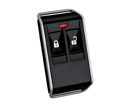 BOSCH, Radion Series, Wireless key fob transmitter, Deluxe black case, 2 button, Suits RFRC-STR2 & B810 *DOES NOT WORK WITH RF3212E, RF120 OR RF121* 433MHz, takes 1 x CR2032 battery