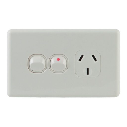 [KS314] Slim Single Power Point & Switch