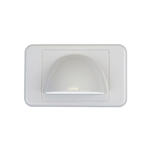 [ST002] White Bullnose Brush Wall Plate