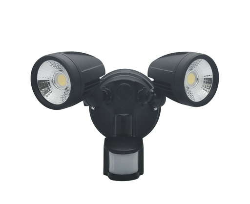 [2*13w_6000K_S] Twin Spot LED_With_Sensor Black