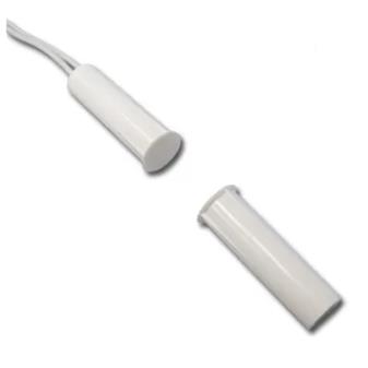 [HC-35] Plastic Reed switch, Flush (recessed) mount, N/C, 3/8" (9.53mm) diameter x 1 1/4" (31.75mm) length, 3/4" (19.05mm) gap, 12" (304.8mm) leads