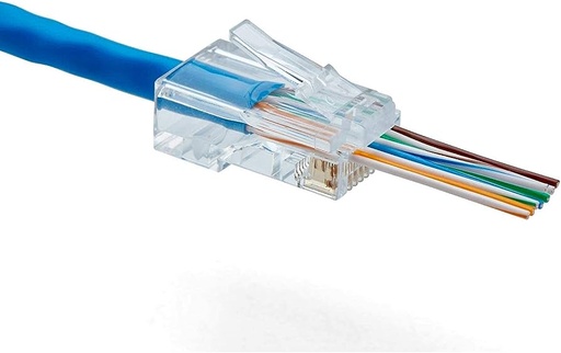 RJ45 CAT6 Connectors Pass Through