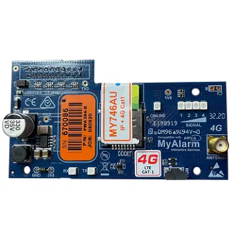 [MY747AU] DIGIFLEX, 4G GPRS interface module, Dual carrier, CAT1 equivalent, includes Antenna, Suits Solution 6000, requires MyAlarm SIM subscription.