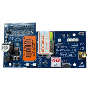 [MY747AU/MY746AU] DIGIFLEX, 4G GPRS interface module, Dual carrier, CAT1 equivalent, includes Antenna, Suits Solution 6000, requires MyAlarm SIM subscription.
